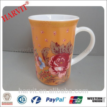 12OZ Taza de Cristal de Opal / taza de vidrio Aboral / taza de vidrio de color Decor